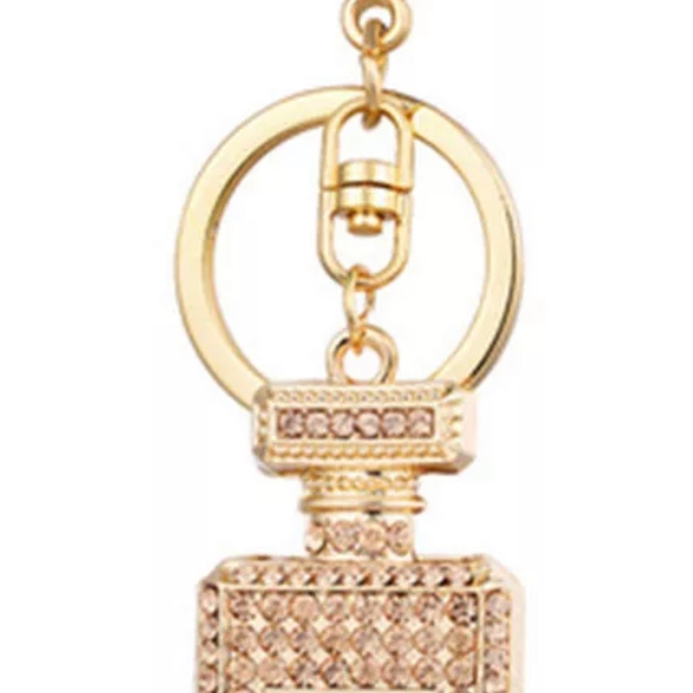 NEW gold with rose gold perfume keychain - Picture 4 of 9